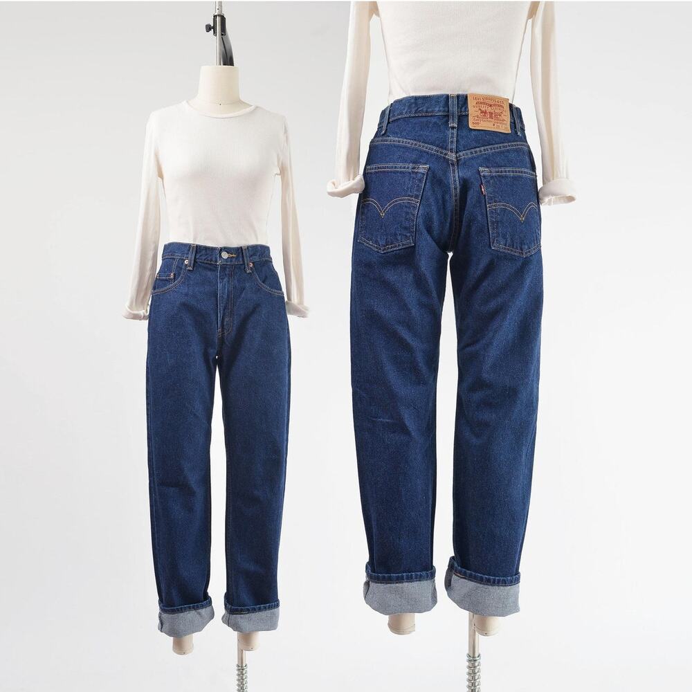 Levi's Women's Straight Leg Jeans - Dark Blue Denim